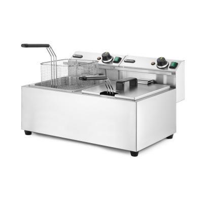 Ruční fritéza, 2 × 8 l, HENDI, Profi Line, 16L, 230V/7000W, 605x460x(H)369mm | 207307